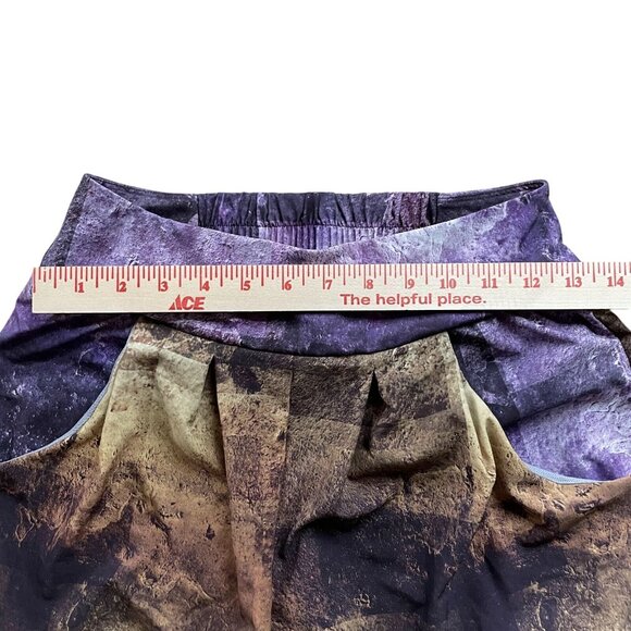 Lucy Graphic Shorts Pockets Multicolor Cement Block Print XS - Picture 6 of 6